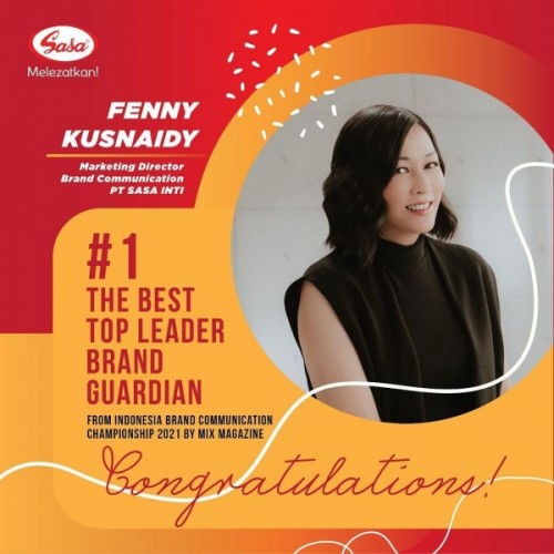 Top Leader Brand Guardian di Indonesia Brand Communication Championship 2021 oleh Mix Magazine